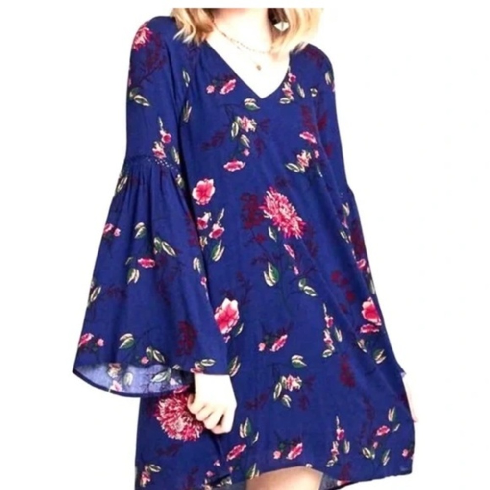 Altar'd State Blue Boho Sun Dress Size S